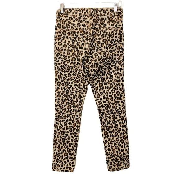 Veronica Beard Debbie 10” High Rise Leopard Cut Print Jeans Sz 24 Ankle novelty - Picture 4 of 15
